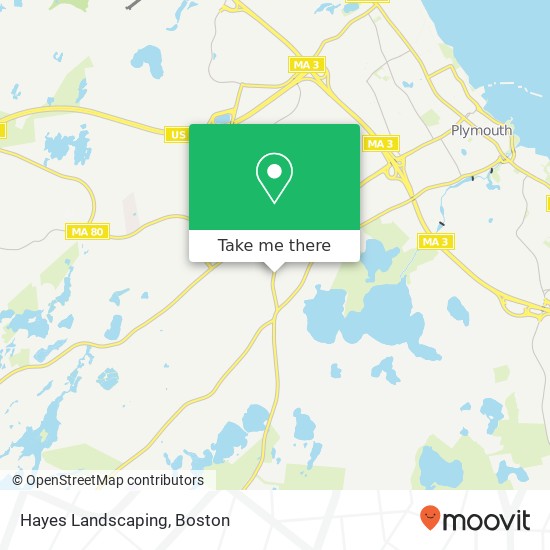 Hayes Landscaping map