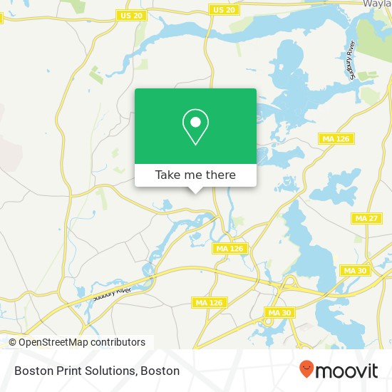 Boston Print Solutions map