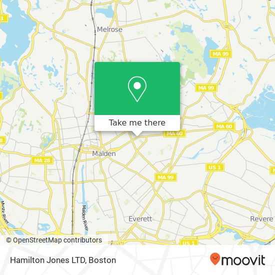 Mapa de Hamilton Jones LTD