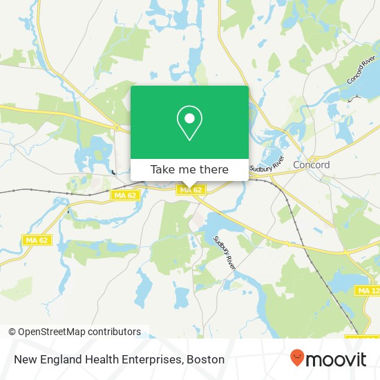 Mapa de New England Health Enterprises