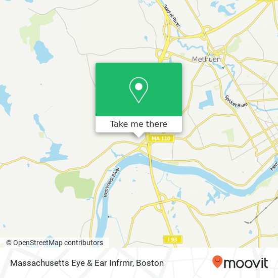 Mapa de Massachusetts Eye & Ear Infrmr