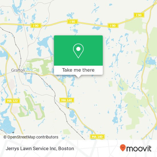 Jerrys Lawn Service Inc map