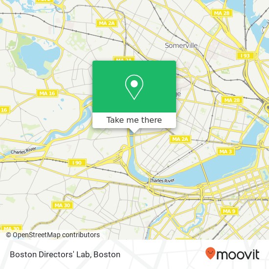 Boston Directors' Lab map