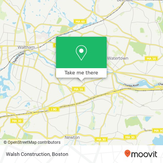 Mapa de Walsh Construction