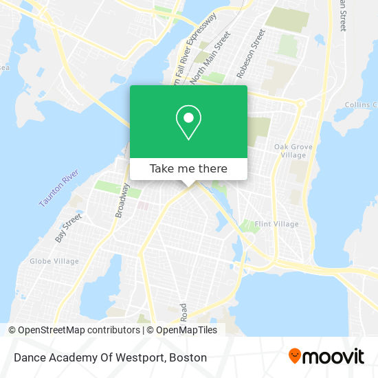 Dance Academy Of Westport map