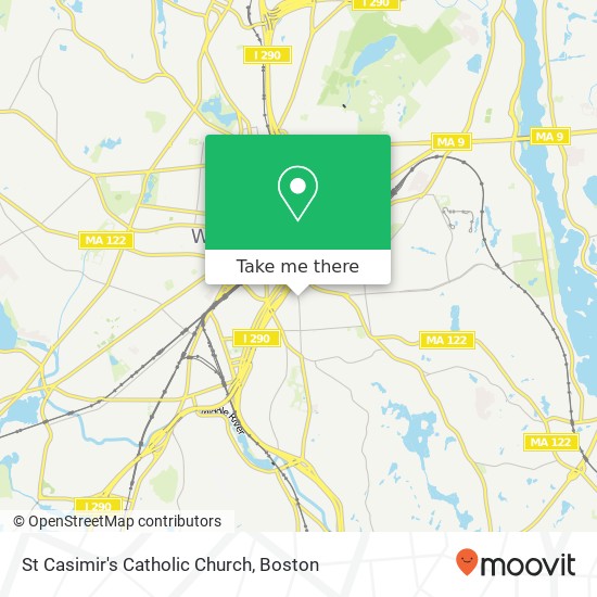 St Casimir's Catholic Church map