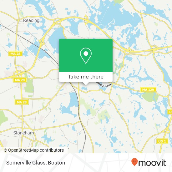 Mapa de Somerville Glass