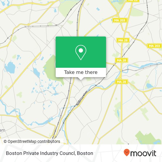 Mapa de Boston Private Industry Councl