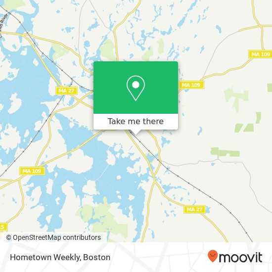 Hometown Weekly map