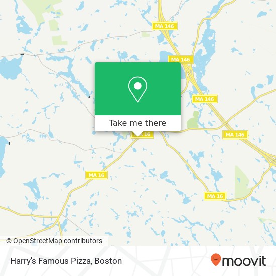 Harry's Famous Pizza map