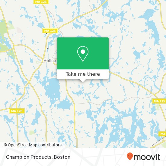 Champion Products map