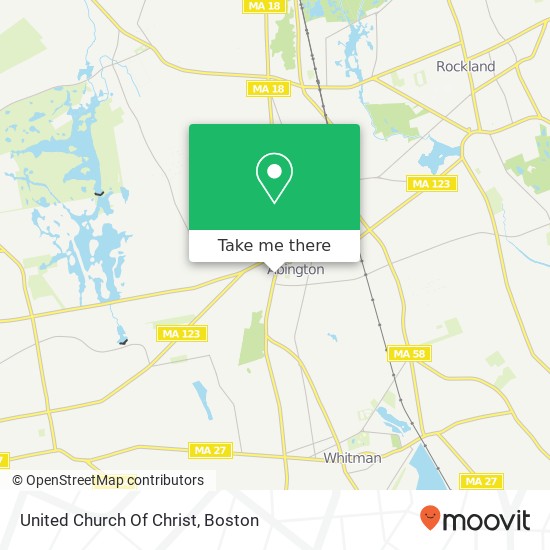 Mapa de United Church Of Christ