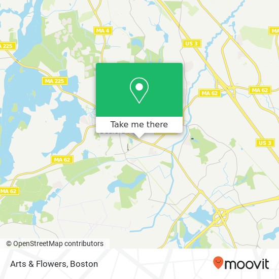 Arts & Flowers map