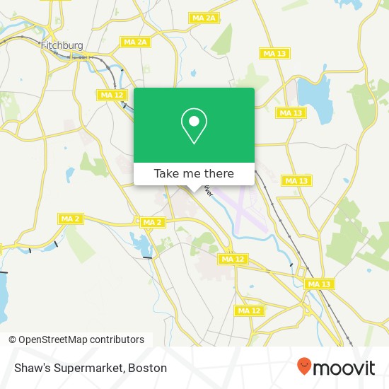 Shaw's Supermarket map