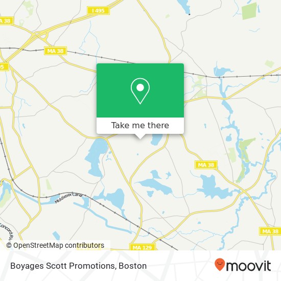 Boyages Scott Promotions map