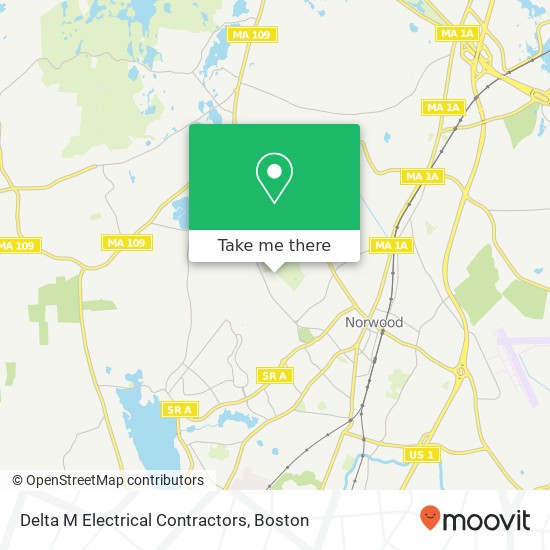 Delta M Electrical Contractors map