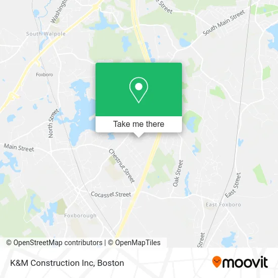 K&M Construction Inc map