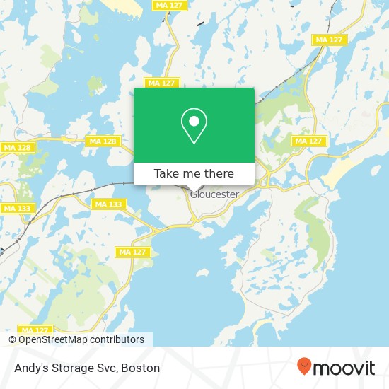 Andy's Storage Svc map