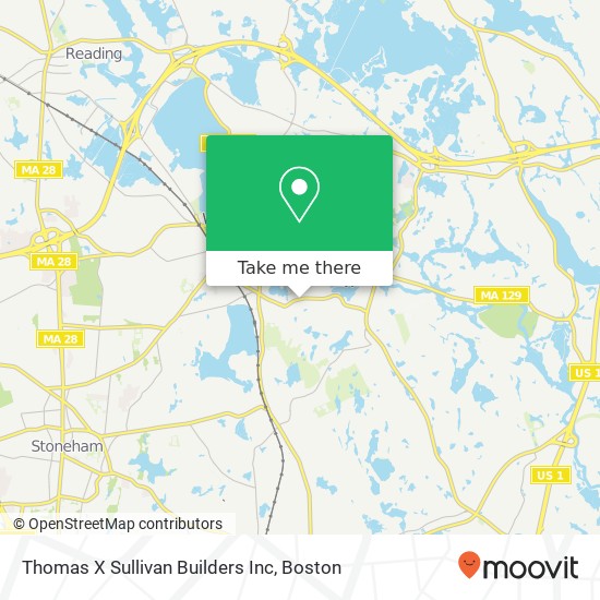 Mapa de Thomas X Sullivan Builders Inc