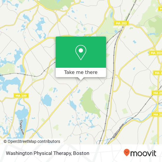 Mapa de Washington Physical Therapy