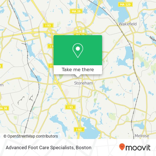 Mapa de Advanced Foot Care Specialists