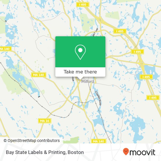 Bay State Labels & Printing map