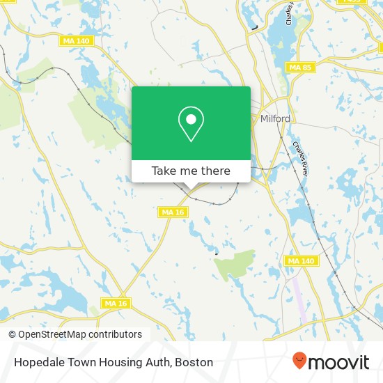 Mapa de Hopedale Town Housing Auth