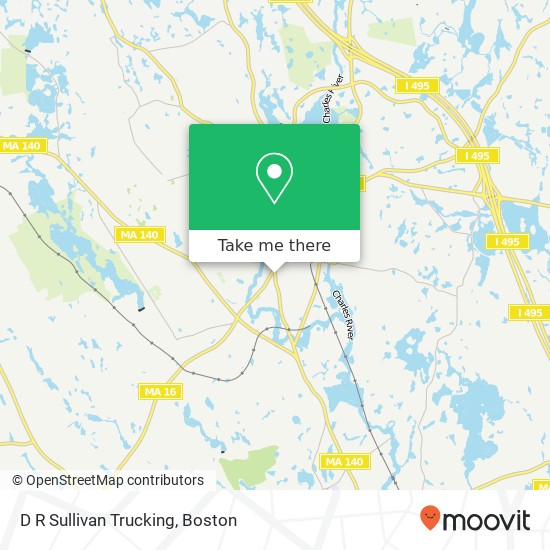 Mapa de D R Sullivan Trucking