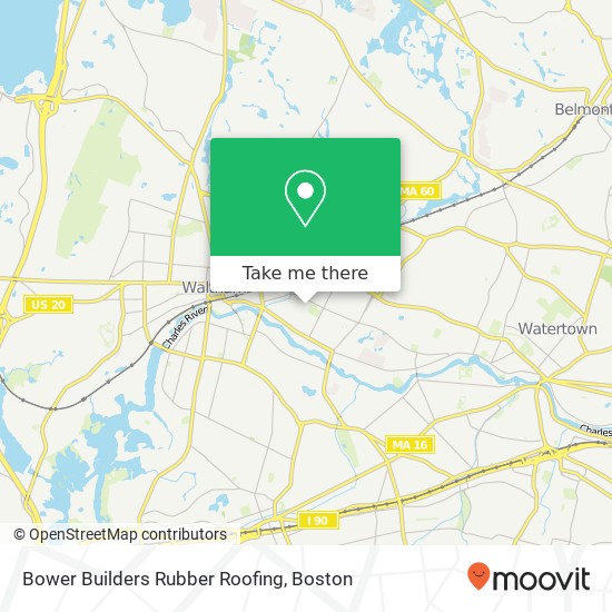 Bower Builders Rubber Roofing map