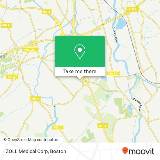 Mapa de ZOLL Medical Corp