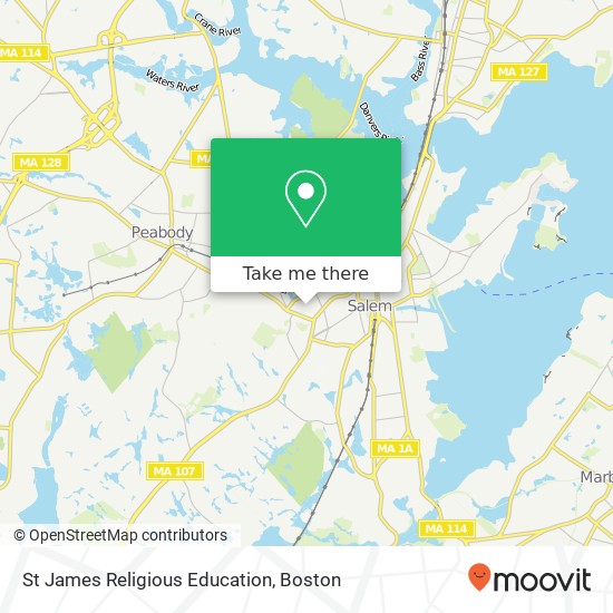 St James Religious Education map