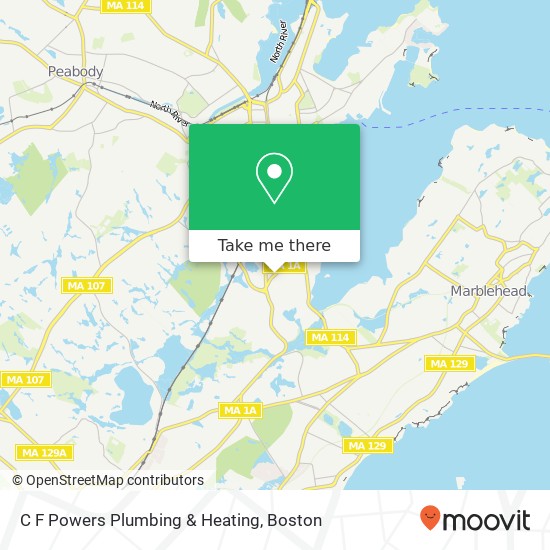 C F Powers Plumbing & Heating map