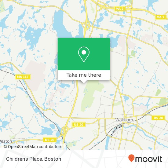 Children's Place map