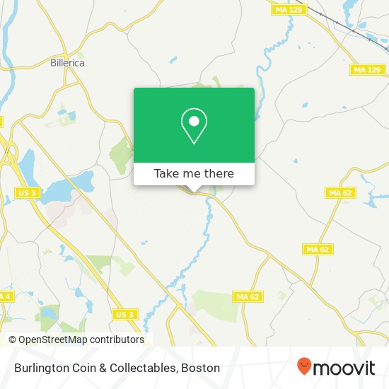 Mapa de Burlington Coin & Collectables