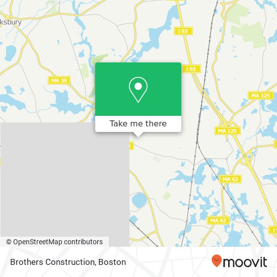 Brothers Construction map