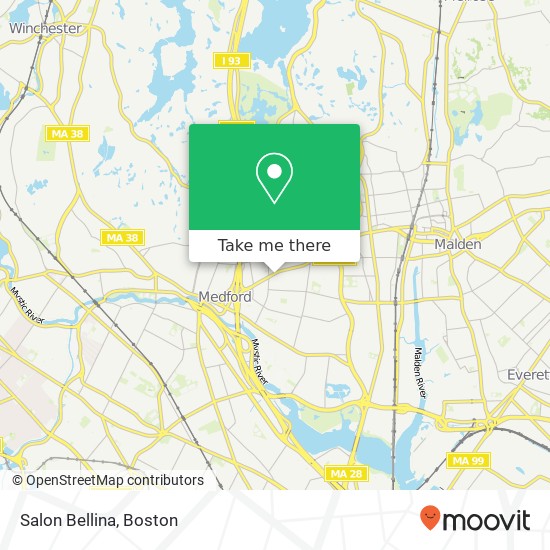 Salon Bellina map