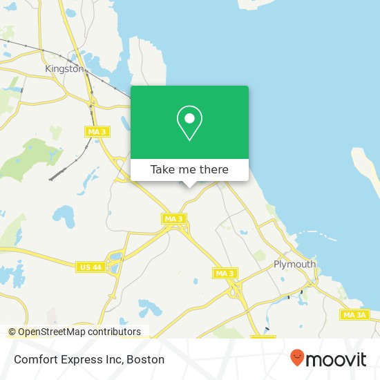 Comfort Express Inc map