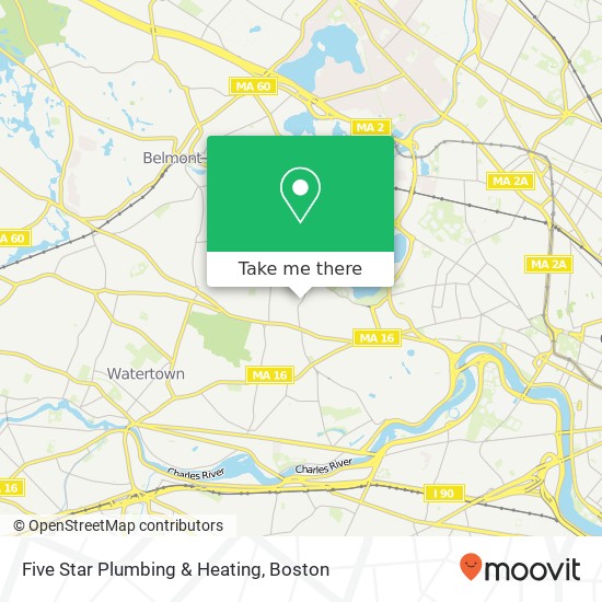 Mapa de Five Star Plumbing & Heating