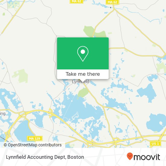 Lynnfield Accounting Dept map