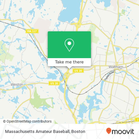 Massachusetts Amateur Baseball map