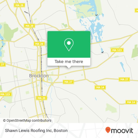 Mapa de Shawn Lewis Roofing Inc