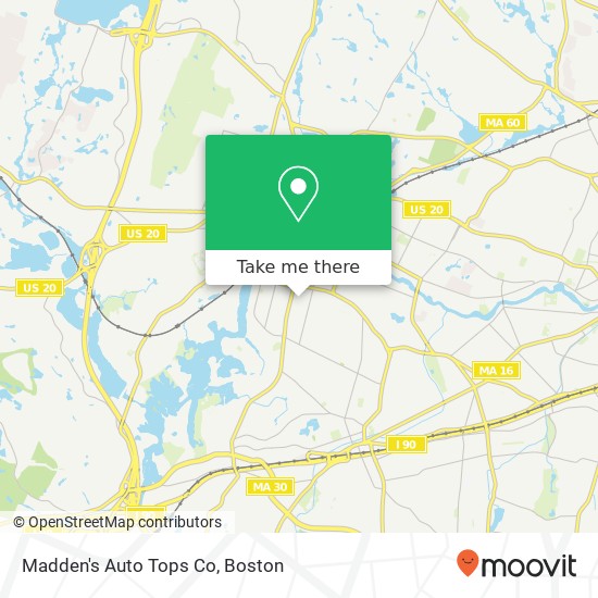 Mapa de Madden's Auto Tops Co