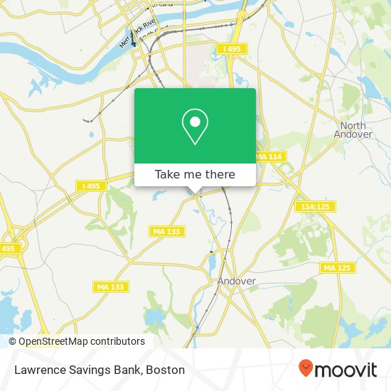 Mapa de Lawrence Savings Bank