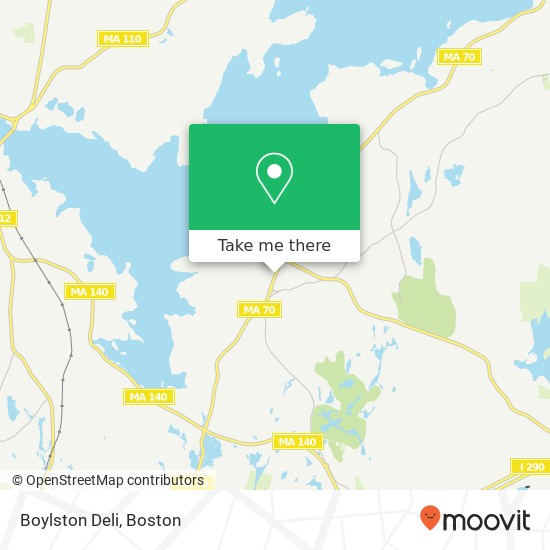 Mapa de Boylston Deli