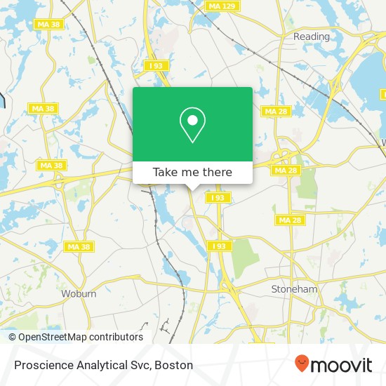 Proscience Analytical Svc map