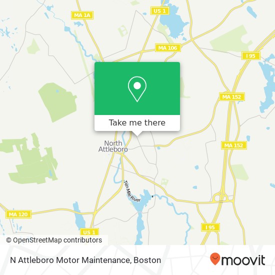 N Attleboro Motor Maintenance map