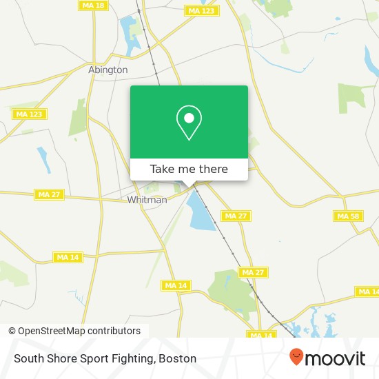 South Shore Sport Fighting map