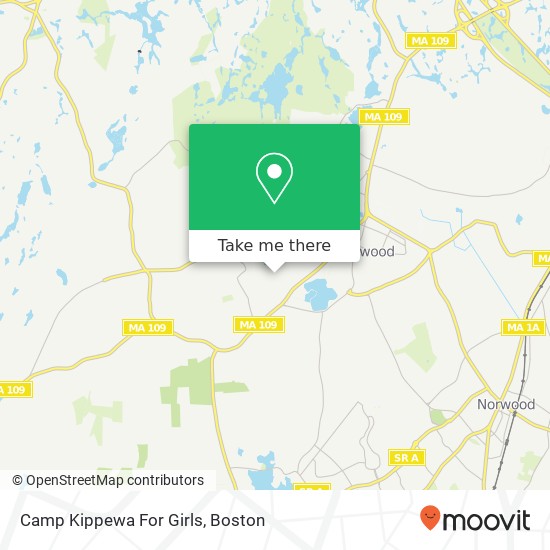 Camp Kippewa For Girls map