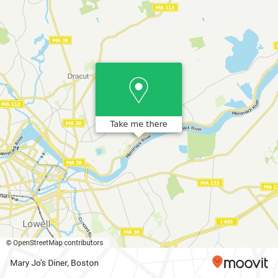 Mapa de Mary Jo's Diner
