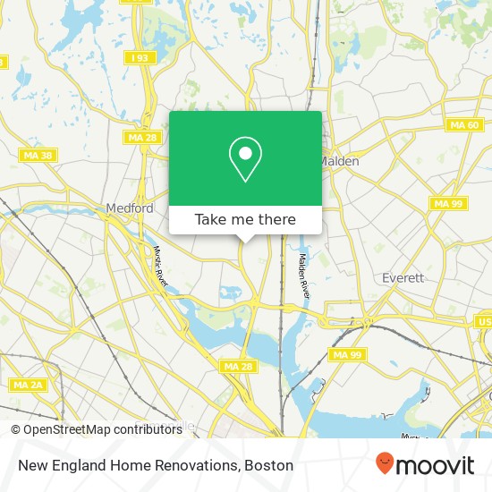 Mapa de New England Home Renovations